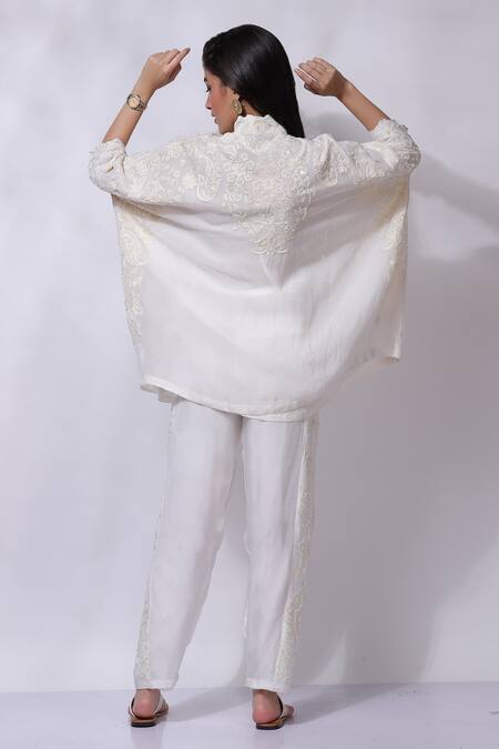 Sonali Gupta Hand Embroidered Pocho & Pant Set 