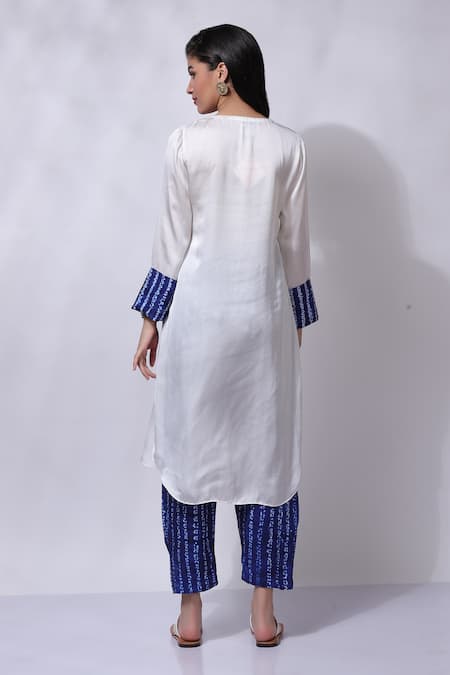 Sonali Gupta Resham Embroidered Tunic & Pant Set 