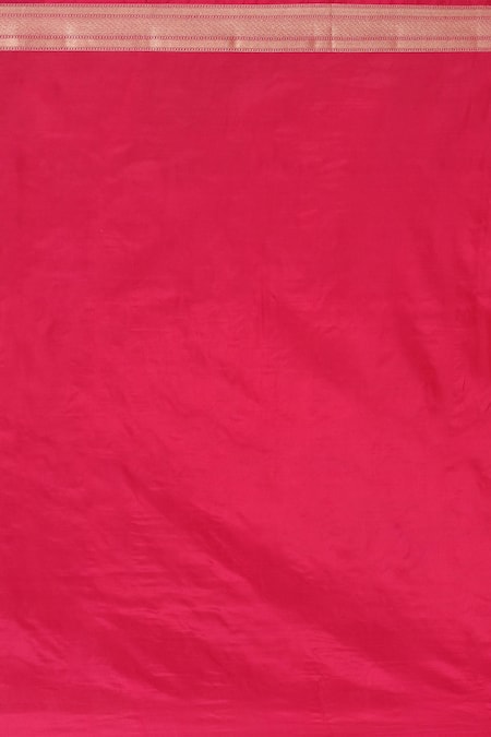 Buy_Naaritva India_Pink Kota Doria Zari Striped Handwoven Banarasi Saree With Running Blouse _Online_at_Aza_Fashions