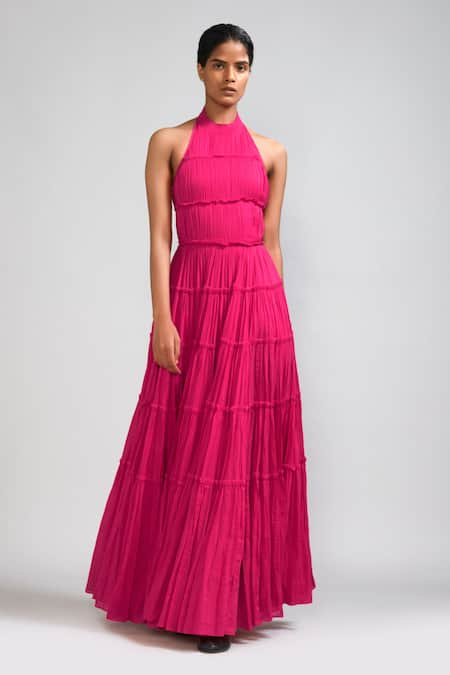 MATI Backless Tiered Gown 