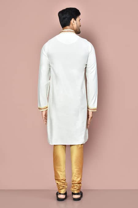 Arihant Rai Sinha Cotton Silk Zardosi Embroidered Kurta 
