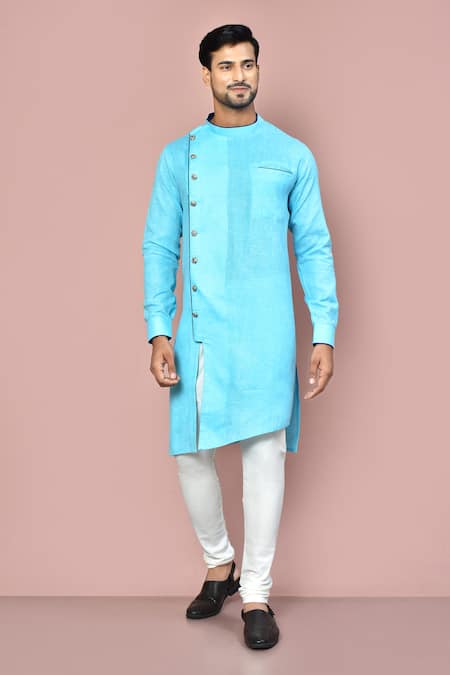 Arihant Rai Sinha Cotton Asymmetric Buttoned Kurta 