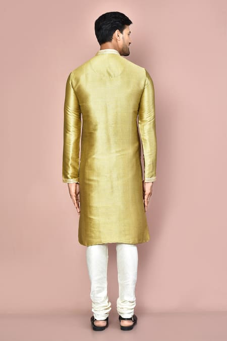 Arihant Rai Sinha Mulberry Silk Zardosi Hand Embroidered Kurta 