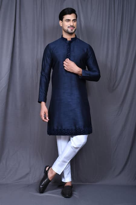 Aryavir Malhotra Collar Embroidered Kurta & Pant Set 