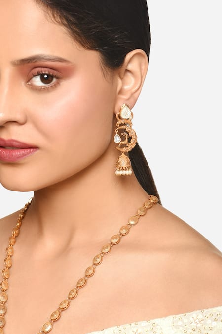 Raga Baubles Heer Stone Embellished Necklace & Earrings Set 