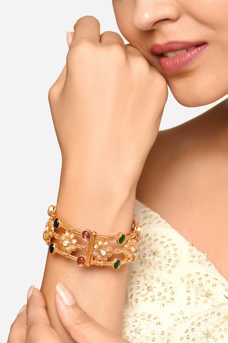 Raga Baubles Chandini Floral Cut Work Bangle 