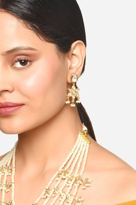 Raga Baubles Floral Cut Work Necklace Set 