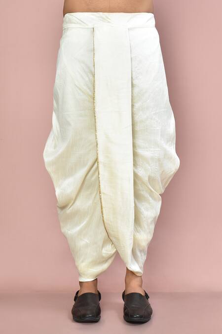 Arihant Rai Sinha_Yellow Cotton Plain Straight Kurta Set_at_Aza_Fashions