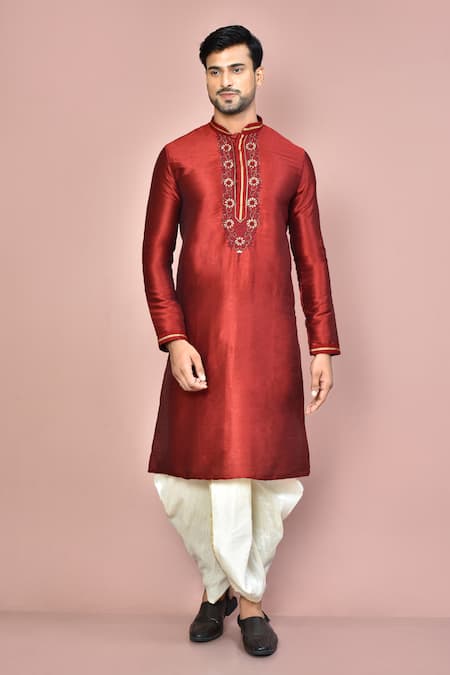 Arihant Rai Sinha Floral Placket Embroidered Kurta Set 