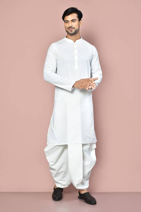 Arihant Rai Sinha Chequered Pattern Kurta With Dhoti Pant 