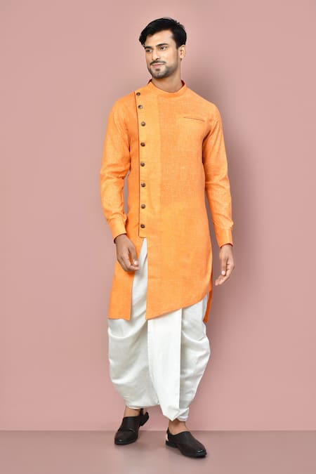 Arihant Rai Sinha Asymmetric Hem Kurta With Dhoti Pant 