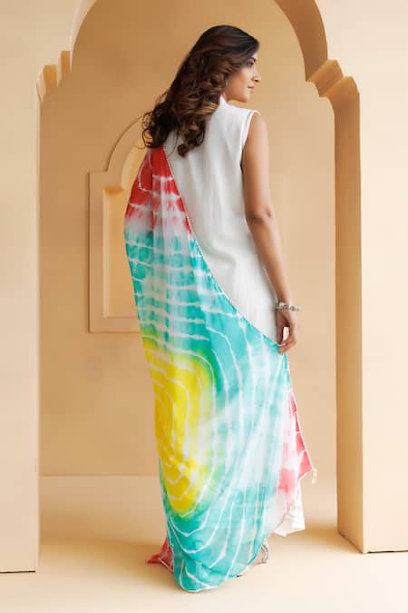 Geroo Jaipur Gota Patti Embellished A-Line Kurta Set 