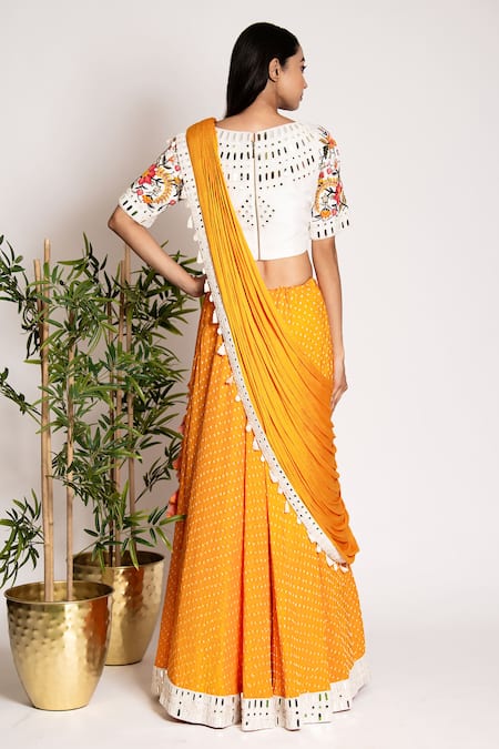 Bandhani Silk Bandhani Pattern Lehenga Set 