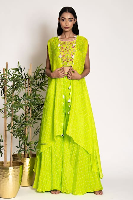 Buy Red Art Silk Bandhani Gown Party Wear Online at Best Price | Cbazaar