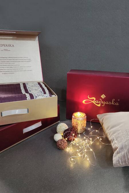 Shop Sadyaska Pink 100% Cotton Arcane Duvet Cover Set Online at Aza Fashions Shop_Sadyaska_Pink 100% Cotton Arcane Duvet Cover Set_Online_at_Aza_Fashions