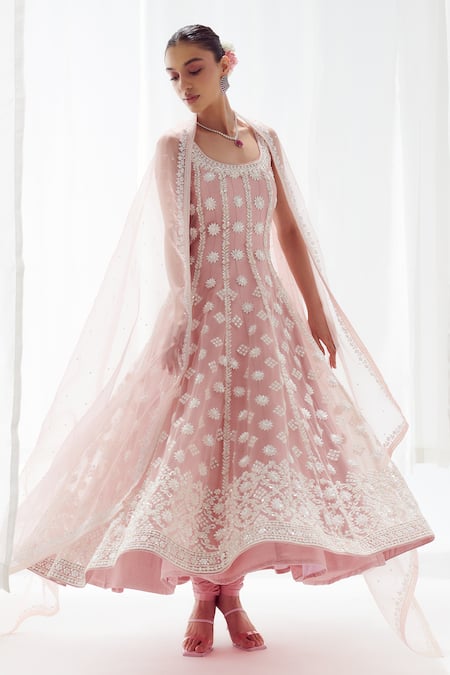 SUHINO Embroidered Anarkali Set 