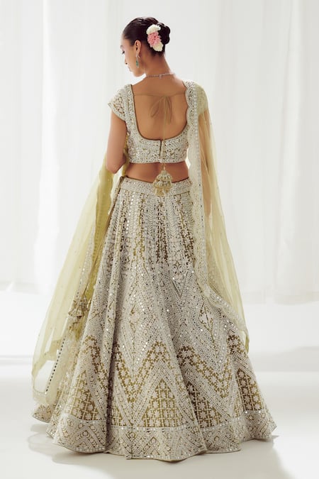 SUHINO Resham & Sequin Embroidered Lehenga Set 