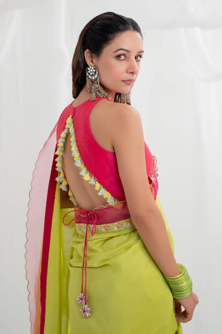 Rashi Jain Inaya Chanderi Embroidered Saree With Blouse 