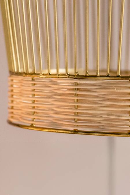 Buy_Logam_Gold Aluminium Sarai Pendant Light Single Pc_Online_at_Aza_Fashions