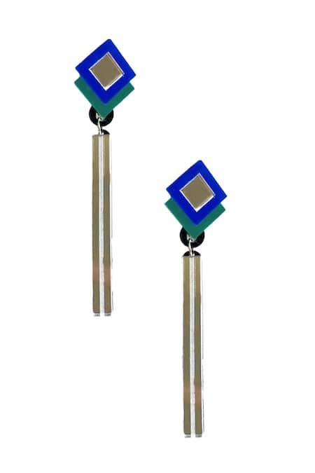 Prachi Gupta Long Acrylic Earrings 