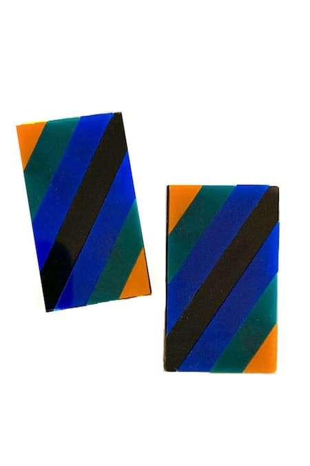 Prachi Gupta Color Block Stud Earrings 