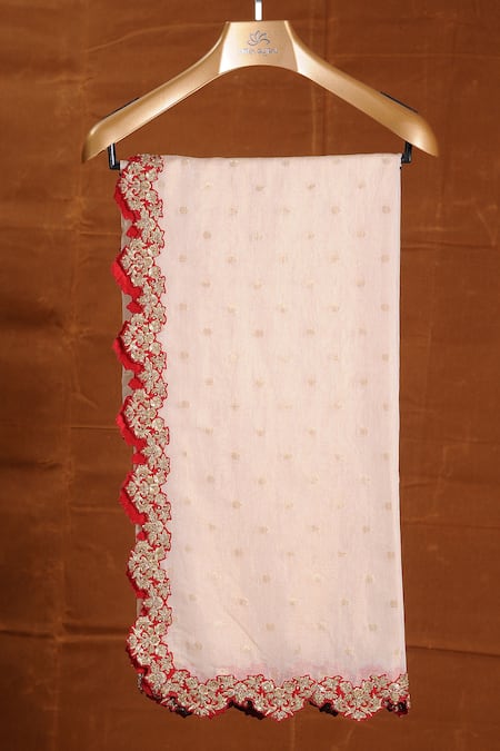 Nitika Gujral Red Silk, Net Crystals, Beads, Embroidery Raw Bridal Lehenga Set Online at Aza Fashions Nitika Gujral_Red Silk, Net Crystals, Beads, Embroidery Raw Bridal Lehenga Set _Online_at_Aza_Fashions