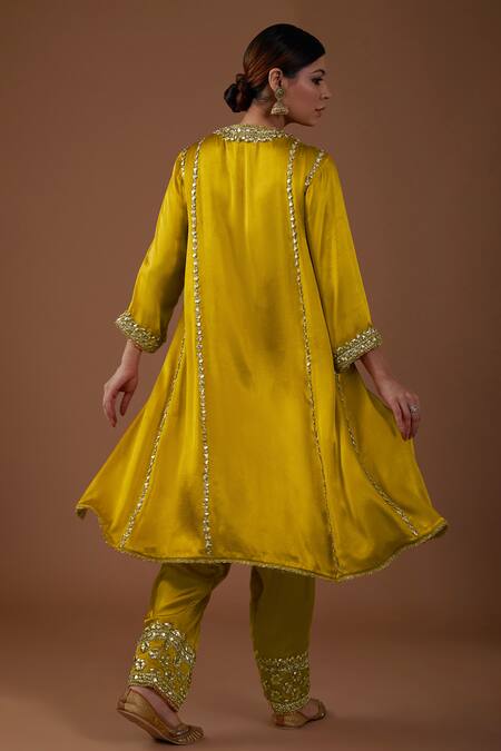 Preeti S Kapoor Gota Embellished Kurta Salwar Set 