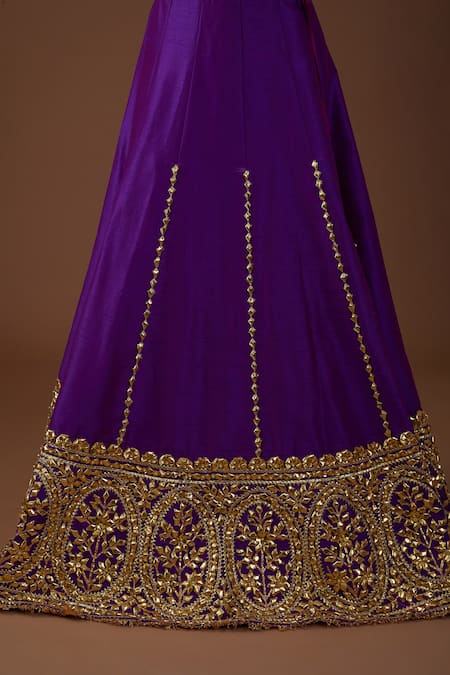 Buy Preeti S Kapoor Pink Silk, Organza Gota Patti, Sequins, Embroidered A-line Kurta Lehenga Set Online at Aza Fashions Buy_Preeti S Kapoor_Pink Silk, Organza Gota Patti, Sequins, Embroidered A-line Kurta Lehenga Set _Online_at_Aza_Fashions