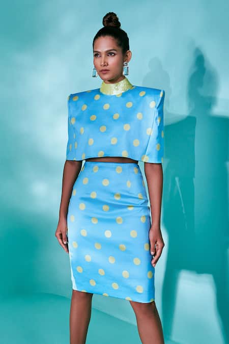 Nayantaara The Bud Box Polka Dot Print Skirt Set 