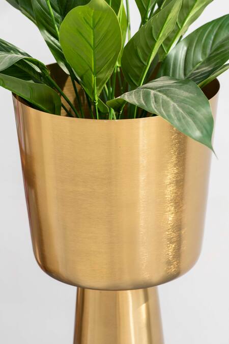 The Decor Remedy_Gold Iron Sunrise Planter_Online_at_Aza_Fashions