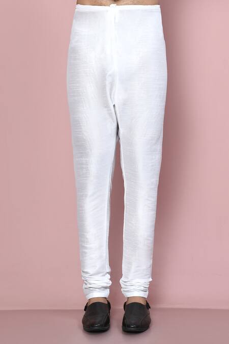 Buy_Arihant Rai Sinha_Pink Bundi Silk Embroidered Thread Sleeveless Pyjama Set _Online_at_Aza_Fashions