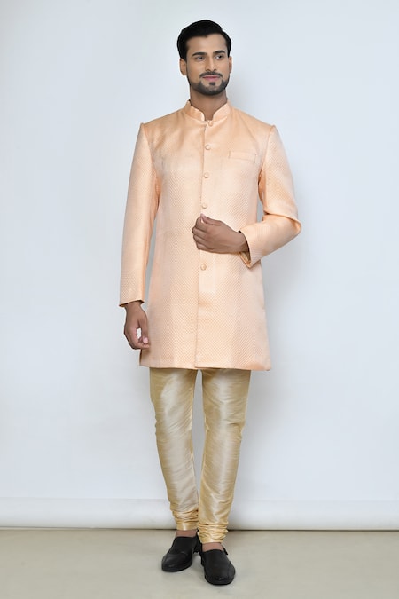 Arihant Rai Sinha Checkered Quilted Sherwani Set 