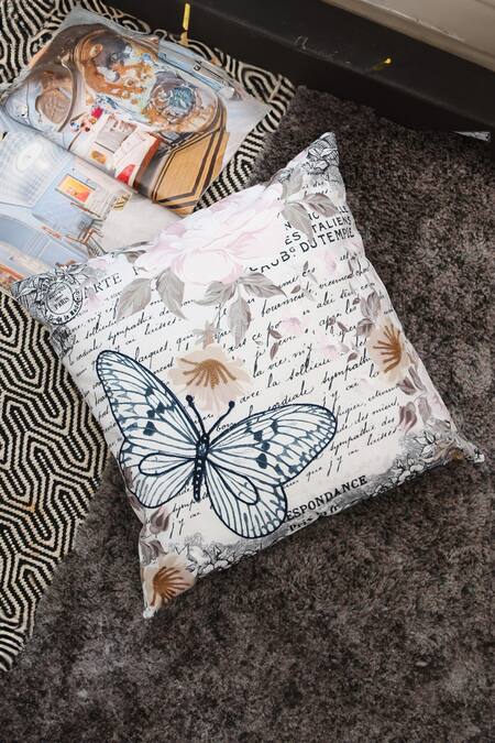 H2H Multi Color Cotton Printed Cushion Cover Single Pc