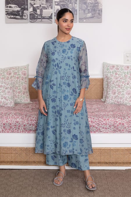 Vaayu Floral Print Kurta & Pant Set 