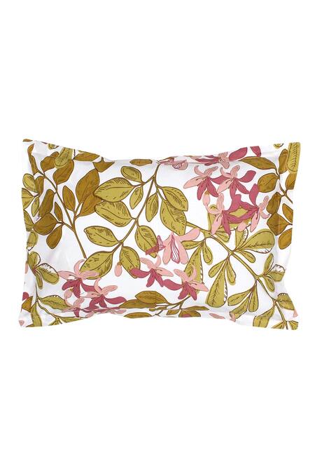 House This Pink 100% Cotton Moringa Double Bedsheet Set Online at Aza Fashions House This_Pink 100% Cotton Moringa Double Bedsheet Set_Online_at_Aza_Fashions