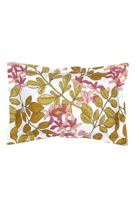 Buy House This Pink 100% Cotton Moringa Double Bedsheet Set Online at Aza Fashions Buy_House This_Pink 100% Cotton Moringa Double Bedsheet Set_Online_at_Aza_Fashions