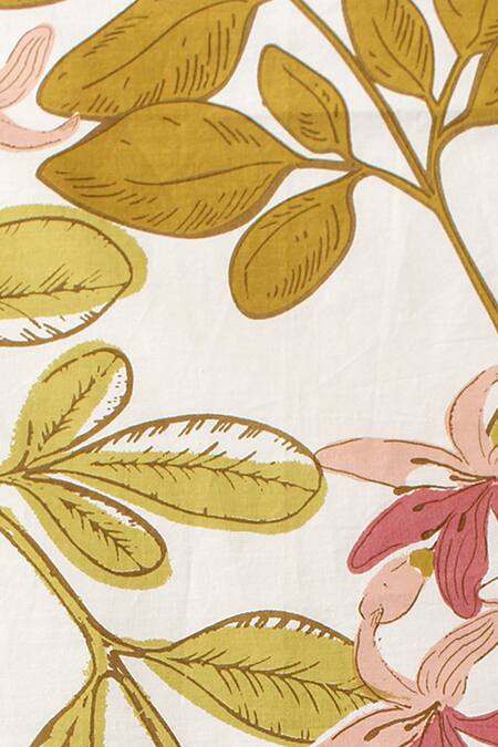 Shop House This Pink 100% Cotton Moringa King Bedsheet Set Online at Aza Fashions Shop_House This_Pink 100% Cotton Moringa King Bedsheet Set_Online_at_Aza_Fashions