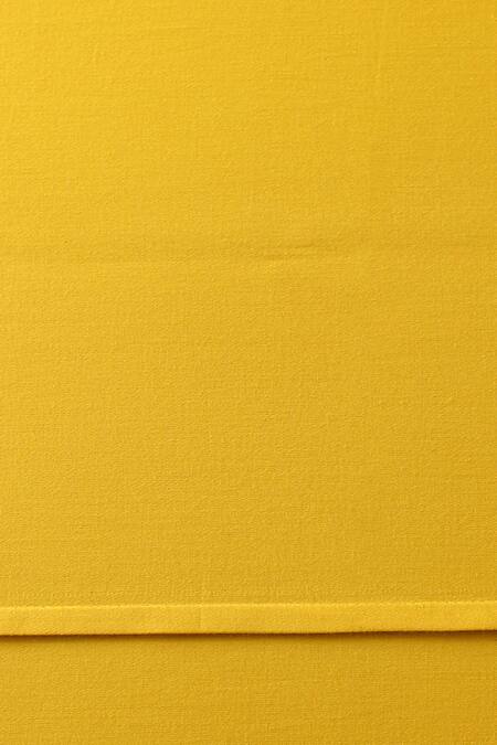 House This_Yellow 100% Cotton Piyambu Double Bedsheet Set_Online_at_Aza_Fashions