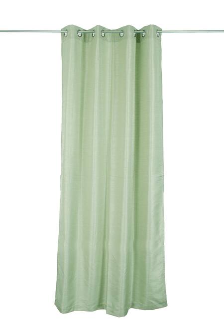 Shop House This Green 100% Polyester Chambal Semi Opaque Door Curtain at Aza Fashions Shop_House This_Green 100% Polyester Chambal Semi Opaque Door Curtain_at_Aza_Fashions