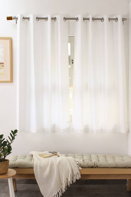 Luxury Sheer Curtain, White Sheer Curtains for Living Room, Semi-Sheer -  Pattern Homes