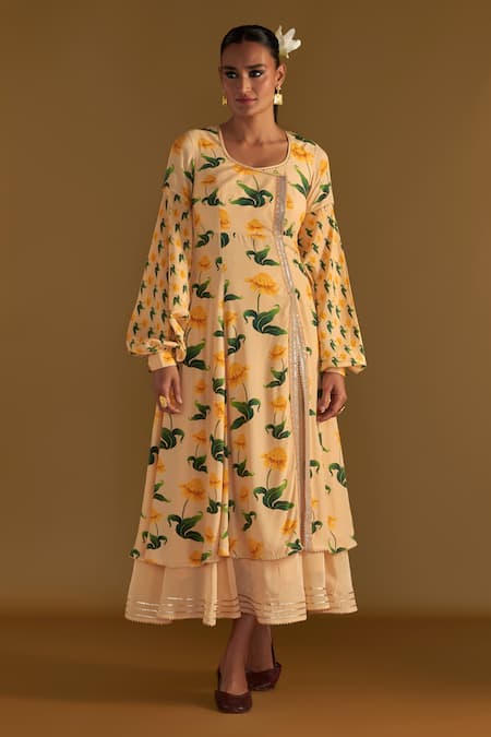 Masaba Poppy Petal Print Kurta Dress 