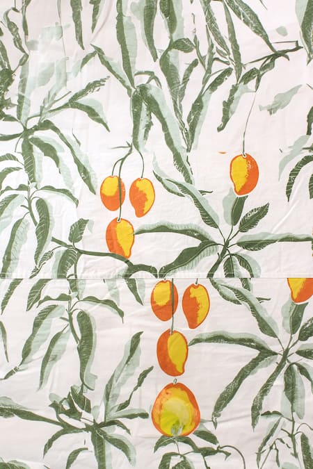 House This_Yellow 100% Cotton Outer.inner Polyfill Print Amra Flower Bud Single Dohar_Online_at_Aza_Fashions