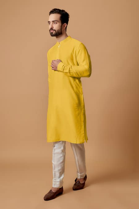 BUBBER COUTURE Divij Cotton Silk Kurta Set 