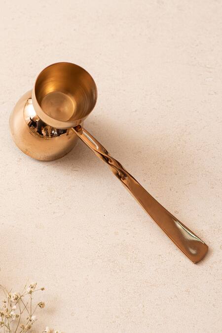 Buy_The Decor Remedy_Gold Brass Alloy Stainless Steel Bar Tools Of 4_Online_at_Aza_Fashions