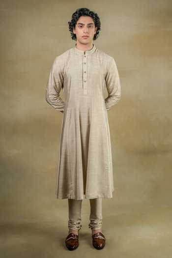Jatin Malik Grey Linen, Silk Embroidery, Zari, Diamonds Sandune Floral Garden Sherwani Set at Aza Fashions Jatin Malik_Grey Linen, Silk Embroidery, Zari, Diamonds Sandune Floral Garden Sherwani Set _at_Aza_Fashions