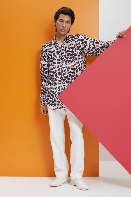 Buy Nautanky Black Cotton Embroidery In My Prime Printed Shirt Online at Aza Fashions Buy_Nautanky_Black Cotton Embroidery In My Prime Printed Shirt _Online_at_Aza_Fashions