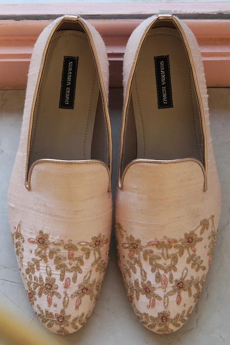 Shradha Hedau Footwear Couture Ambrose Zari Embroidered Moccasins 