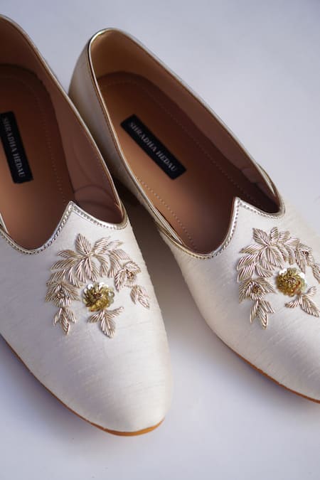 Shradha Hedau Footwear Couture Bradford Floral Embroidered Loafers 