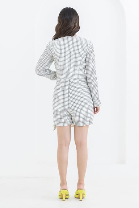 Pooja Rajgarhia Gupta Grid Print Jumpsuit 