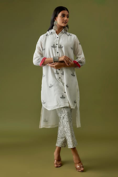 Sanjev Marwaaha Hand Block Print Tunic & Pant Set 